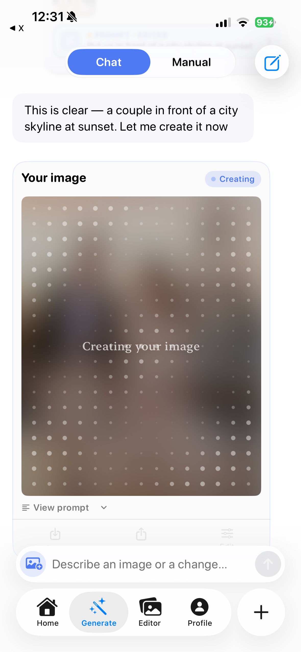 Generating your image