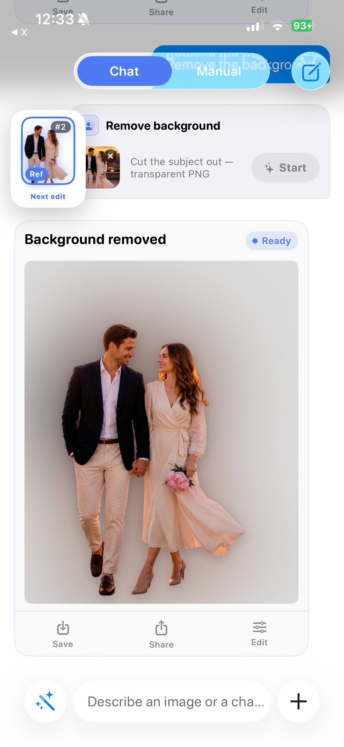 Background removed